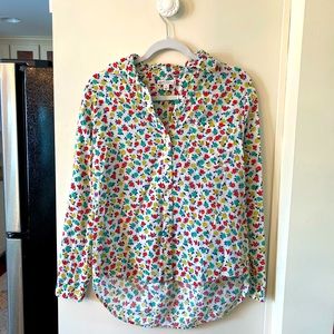 J. Crew Flower Blouse